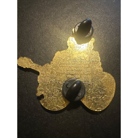 Hard Rock Cafe Orlando Uncle Sam Guitar Pin 2000 Limited Edition 4th Of July - Picture 3 of 4